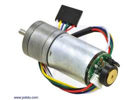 25D mm metal gearmotor with 48 CPR encoder