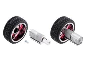 12mm Hex Wheel Adapter for 4mm Shaft on a 20D mm Metal Gearmotor