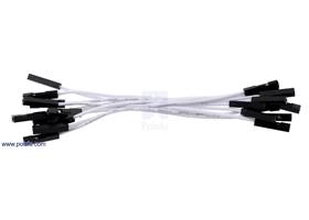 Premium jumper wire 10-pack F-F 3" white