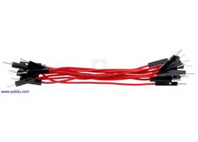 Premium jumper wire 10-pack M-M 3" red