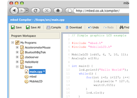 mbed online C++ compiler (no installation necessary)