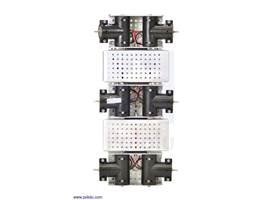 Bottom view of Dagu Wild Thumper 6WD chassis (silver version)