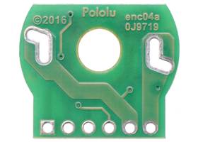 Magnetic Encoder Kit for Mini Plastic Gearmotors, motor-side view of PCB.