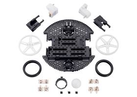 Contents of the Romi Chassis Kit &#8211; Black.