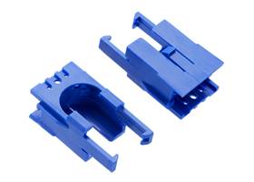 Romi Chassis Motor Clip Pair &#8211; Blue.