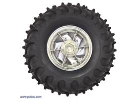 Dagu Wild Thumper wheel 120&#215;60mm (chrome) interior view.