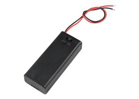 Battery Holder - 2xAAA with Cover and Switch