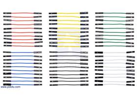 Premium Jumper Wire 60-Piece 6-Color Assortment F-F 2&quot;.