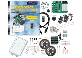 Parallax Boe-Bot Robot Kit &#8211; USB (with USB A to Mini-B cable).