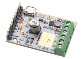 Tic T834 USB Multi-Interface Stepper Motor Controller (Connectors Soldered).