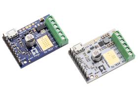 Tic T825 and T834 USB Multi-Interface Stepper Motor Controllers.