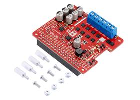 Pololu Dual G2 High-Power Motor Driver 18v18 for Raspberry Pi (assembled version) with included hardware.