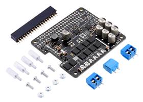 Pololu Dual G2 High-Power Motor Driver 18v22 for Raspberry Pi with included hardware.
