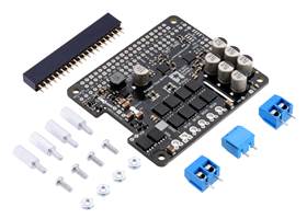 Pololu Dual G2 High-Power Motor Driver 24v18 for Raspberry Pi with included hardware.