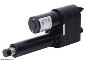 Glideforce LACT4-1000BPL Industrial-Duty Linear Actuator with Ball Screw Drive and Feedback: 450kgf, 4&quot; Stroke, 0.66&quot;/s, 12V.