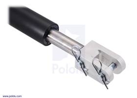 Mounting clevis on the end of an Industrial-Duty linear actuators.
