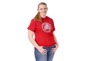 Cardinal red Balboa T-Shirt. (1)