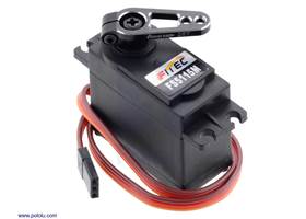 Power HD SR8 Aluminum 25T Servo Horn on a FEETECH FS5115M servo.