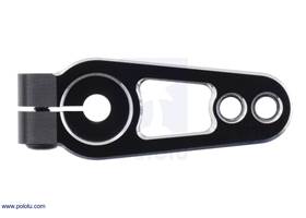 Power HD SR8 Aluminum 25T Servo Horn, top view.