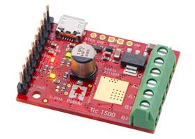 Tic T500 USB Multi-Interface Stepper Motor Controller (Connectors Soldered).
