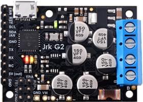 Jrk G2 18v27 or 24v21 USB Motor Controller with included terminal blocks and headers soldered.