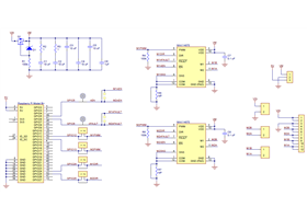 Schematic diagram for the Dual MAX14870 Motor Driver for Raspberry Pi.