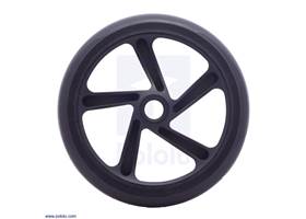 The other side of the Scooter/Skate Wheel 200×30mm &#8211; Black.