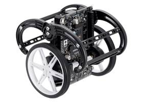 One of the many possible configurations of the bumper cage on the Balboa 32U4 Balancing Robot. (1)