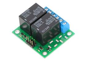 Pololu basic 2-channel SPDT relay carrier with 5 VDC relays (assembled)