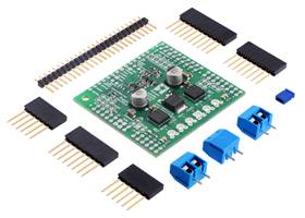 Dual TB9051FTG Motor Driver Shield for Arduino with included hardware.