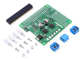 Dual TB9051FTG Motor Driver for Raspberry Pi (partial kit version) with included hardware.
