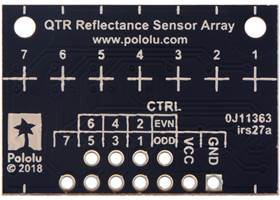QTR-HD-07x Reflectance Sensor Array, back side.
