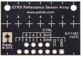 QTRX-HD-07x Reflectance Sensor Array, back side.