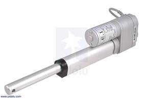 Concentric linear actuator with feedback, 4&quot; Stroke (LACT4P), shaft fully extended.