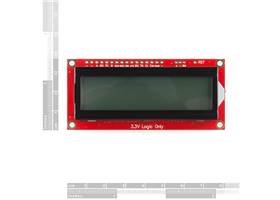 SparkFun 16x2 SerLCD - Black on RGB 3.3V (3)