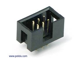 Shrouded Box Header: 2×3-Pin, 0.100" (2.54 mm) Male