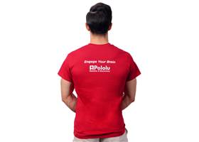 Cardinal red Pololu circuit logo T-shirt. (3) (3)