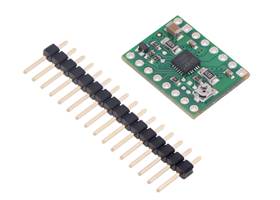 STSPIN820 Stepper Motor Driver Carrier with included headers.