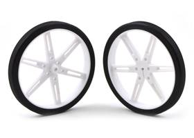 Pololu wheel 80&#215;10mm pair &#8211; white.