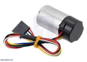 25D&nbsp;mm motor with 48&nbsp;CPR encoder (no gearbox). (1)