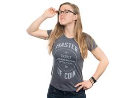 Master of Coin Women's Shirt - Large (Gray)