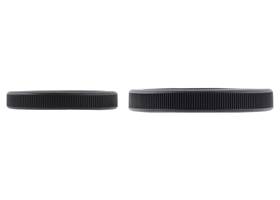 Silicone Tire for 60x8mm/70x8mm (left) and 80x10mm/90x10mm (right) Pololu Wheels.