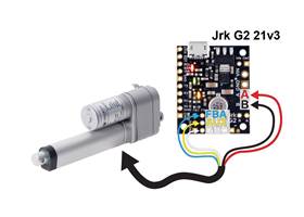Connecting a light-duty linear actuator with feedback to a Jrk 21v3 motor controller.