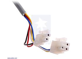 Connectors that terminate the cable ends of Glideforce Ledium-Duty (LD) linear actuators with feedback.