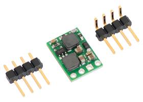 Pololu fixed-output step-up/step-down voltage regulator S10VxFx with included optional header pins