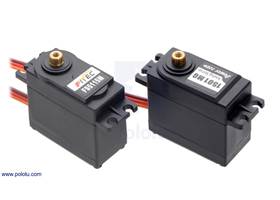 The FEETECH FS5115M and Power HD 1501MG servos have nearly identical dimensions and similar performance.