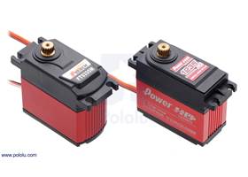 The FEETECH FT5335M and Power HD 1235MG giant servos have very similar dimensions and performance.