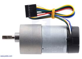 150:1 Metal Gearmotor 37Dx73L mm with 64 CPR Encoder (Helical Pinion). (1)