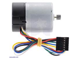 Motor with 64 CPR Encoder for 37D mm Metal Gearmotors (No Gearbox, Helical Pinion). (1)