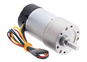 30:1 Metal Gearmotor 37Dx68L mm with 64 CPR Encoder (Helical Pinion).